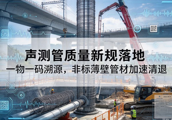 相城声测管质量新规落地，一物一码溯源，非标薄壁管材加速清退